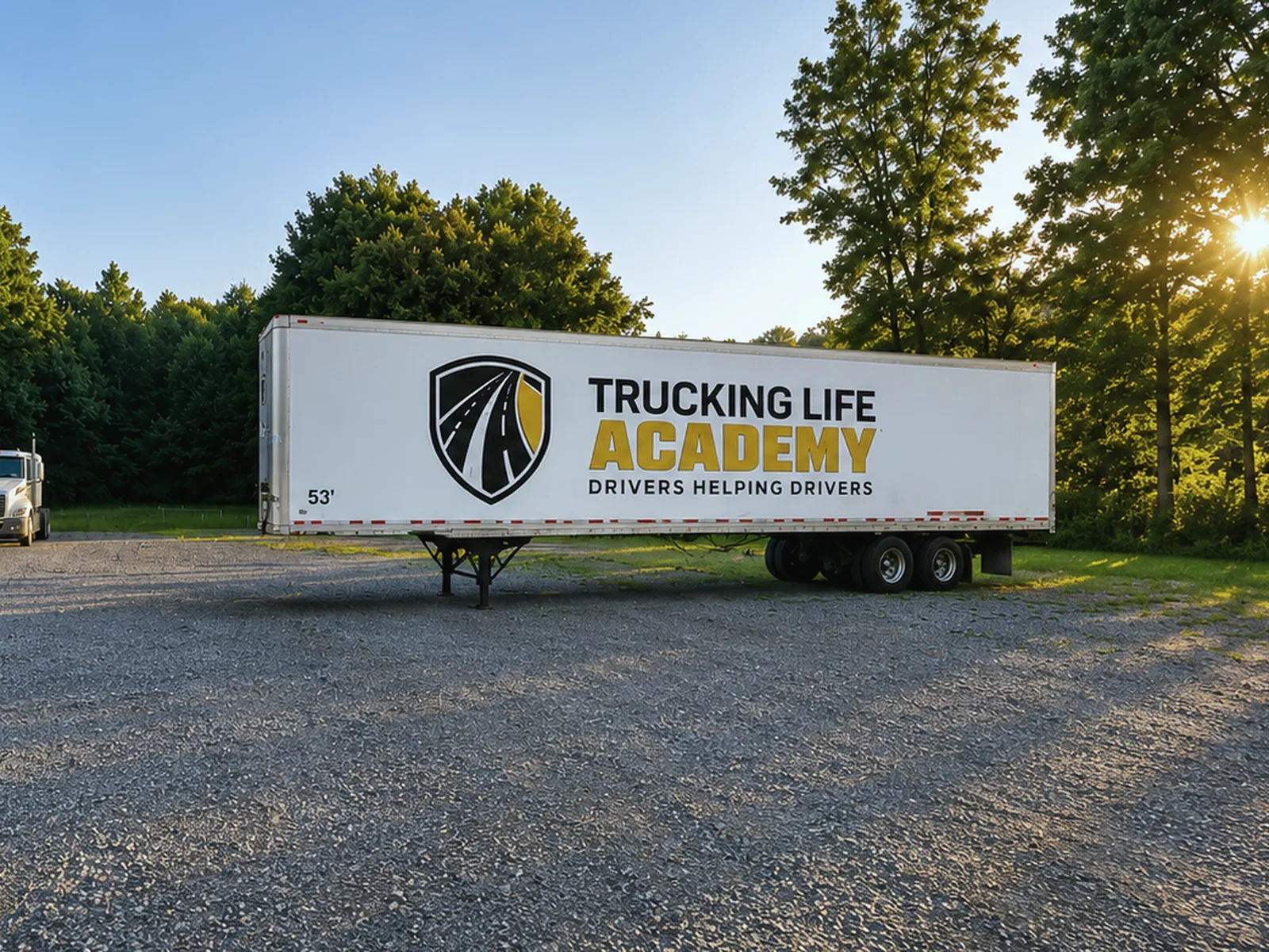 Concept design: training tractor-trailer with a gold band