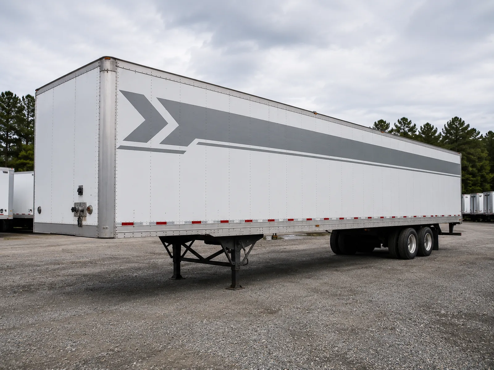 Concept design: dry-van trailer with a silver band graphic